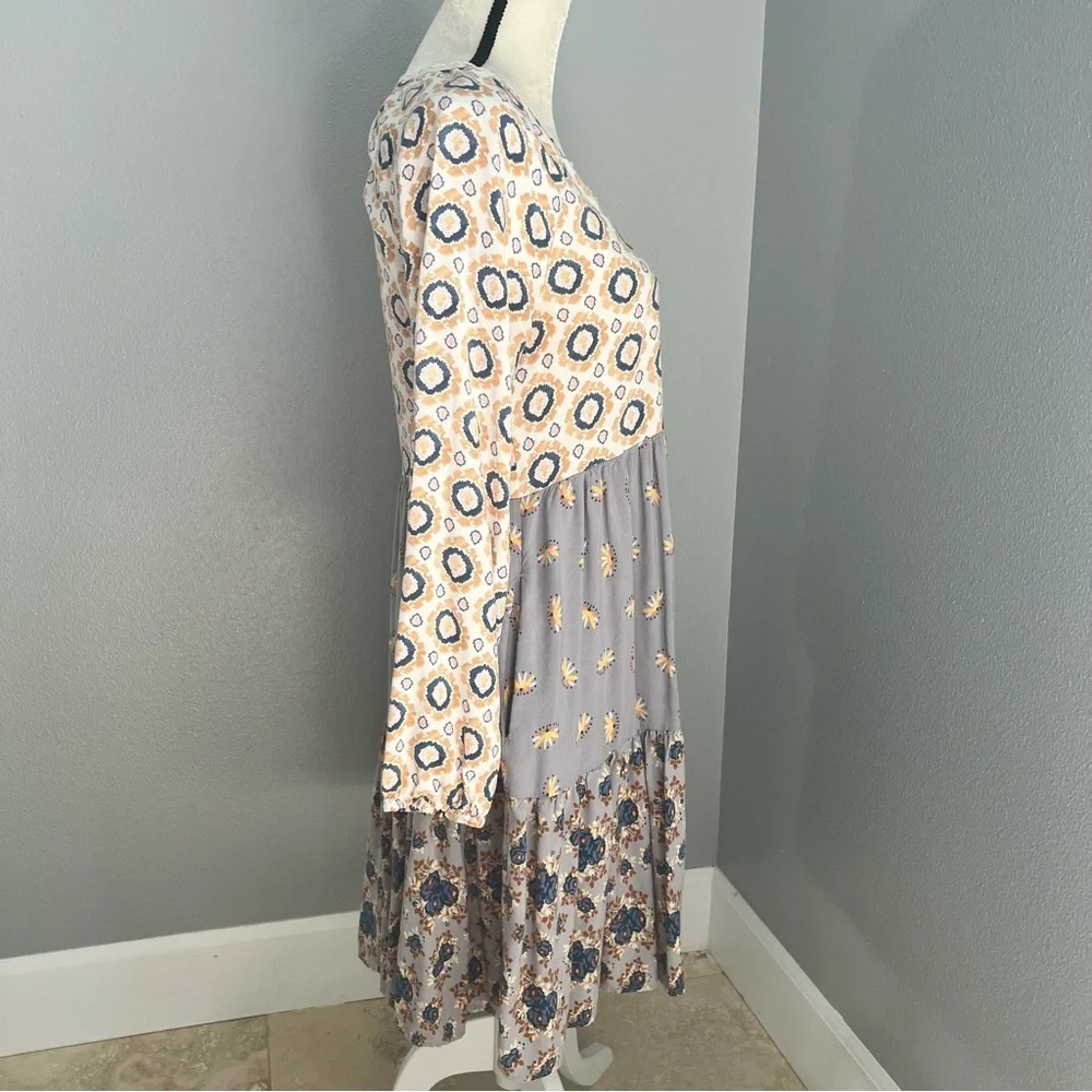 Matilda Jane Cream and Gray Lace Trim Dress - Picture 7 of 12